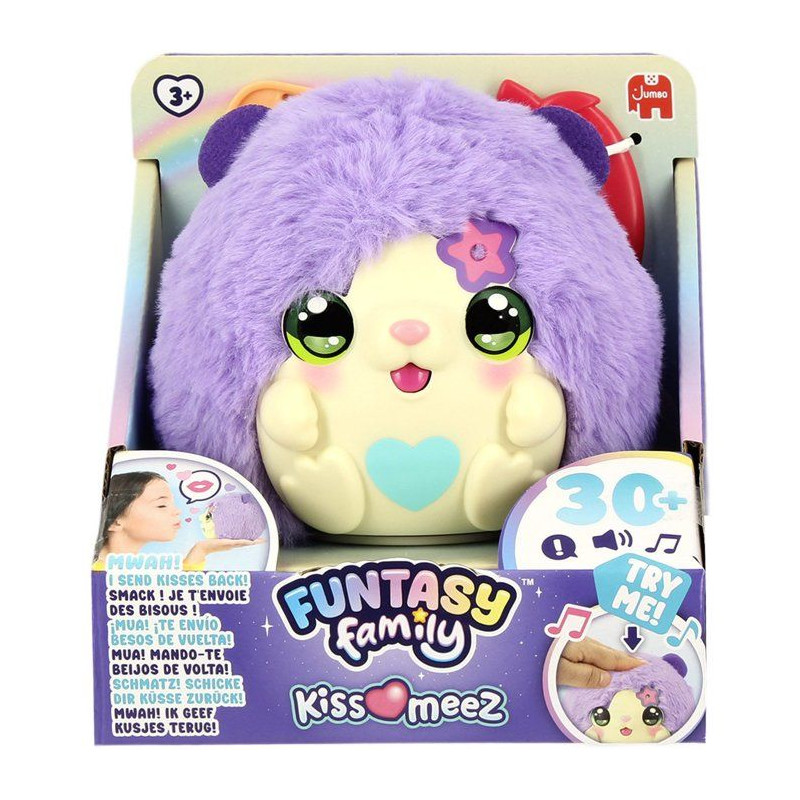 Funtasy Family - Peluche intéractive - JUMBO - Kiss Meez Hamster - De