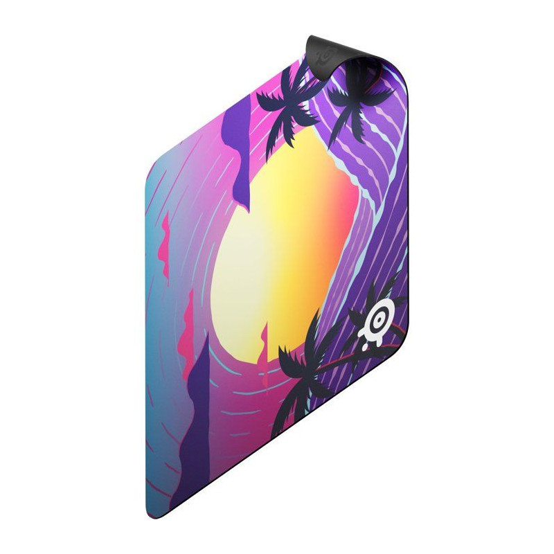 Tapis de souris gaming - STEELSERIES - QcK L - Neon Sunset - 450 mm x