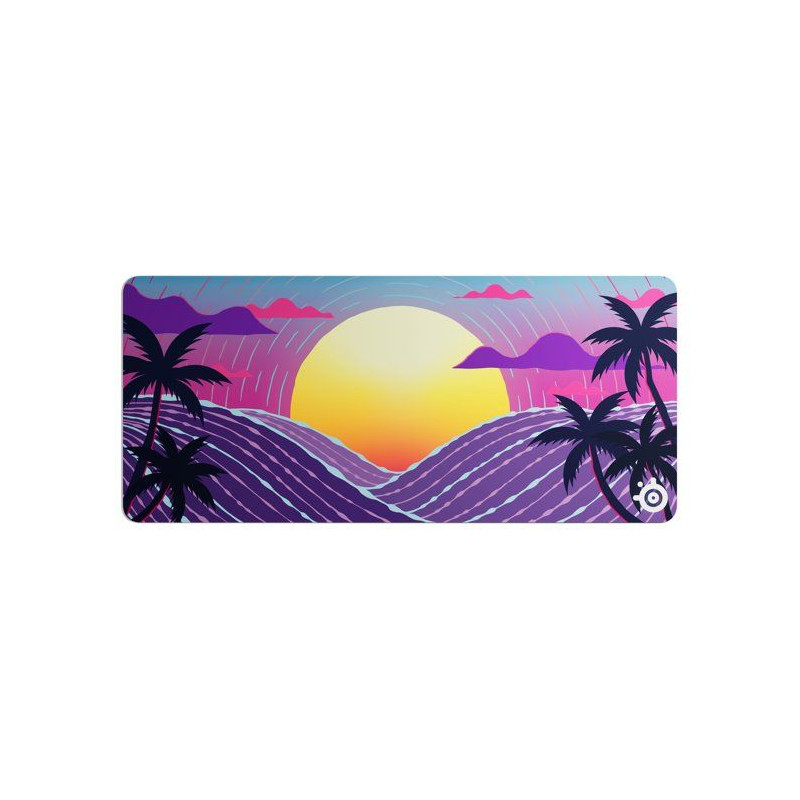Tapis de souris gaming - STEELSERIES - QcK XXL - Neon Sunset - 900 x 4