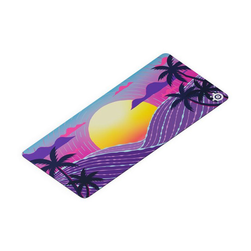 Tapis de souris gaming - STEELSERIES - QcK XXL - Neon Sunset - 900 x 4