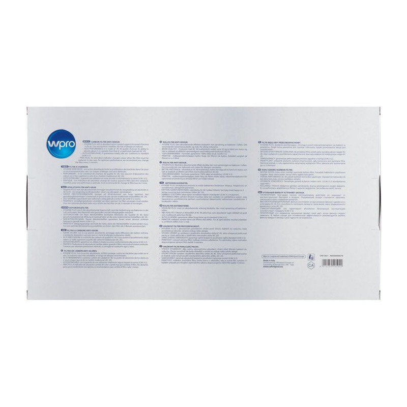 Filtre charbon hotte - WPRO - CHF190/1 - Anti-odeurs - Haute performan