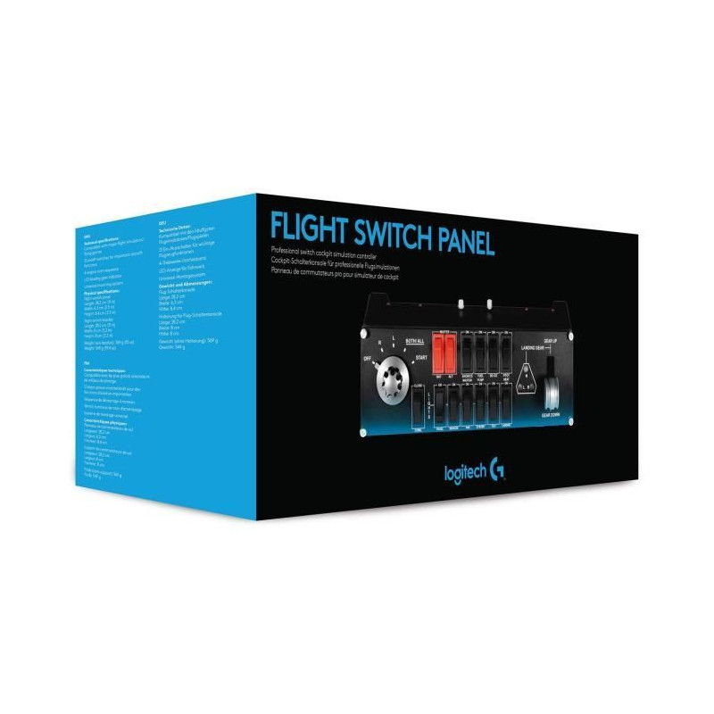 Panneau de commutation - Filaire - Saitek by Logitech G - Pro Flight s