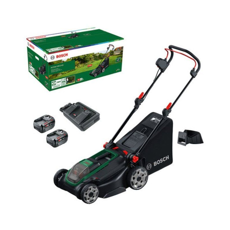 Tondeuse électrique sans fil + 2 batteries 4Ah + chargeur - Bosch - R