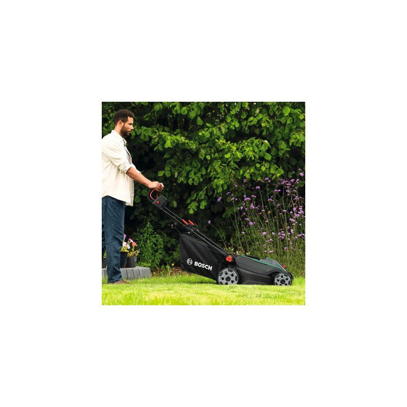 Tondeuse électrique sans fil + 2 batteries 4Ah + chargeur - Bosch - R