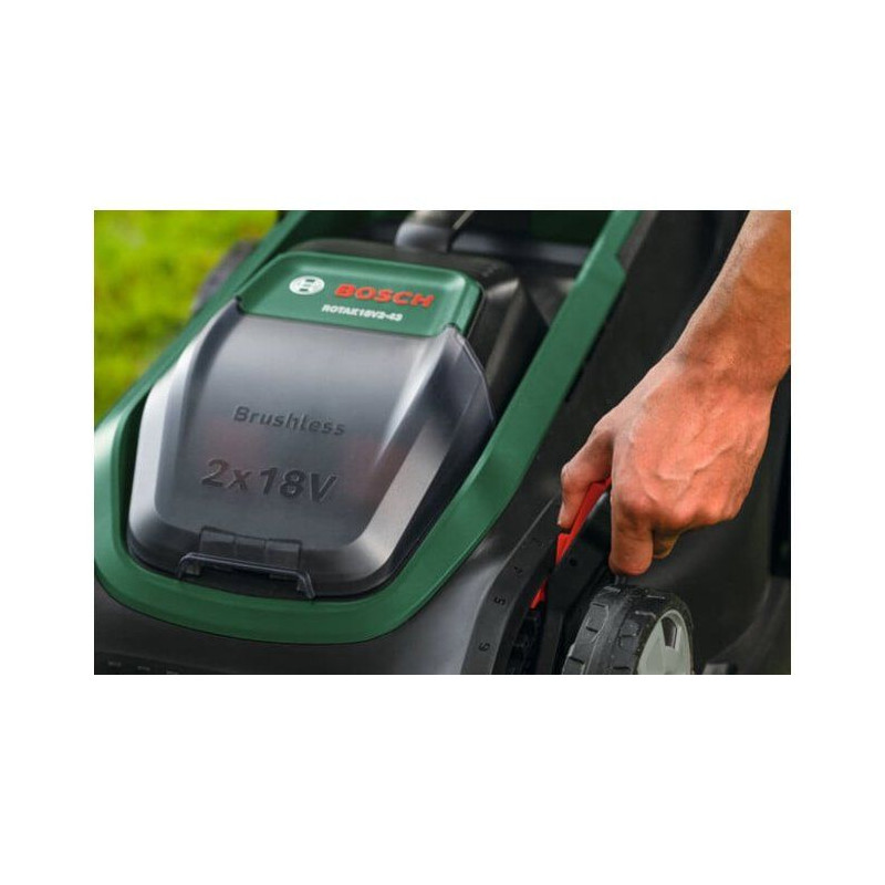 Tondeuse électrique sans fil + 2 batteries 4Ah + chargeur - Bosch - R