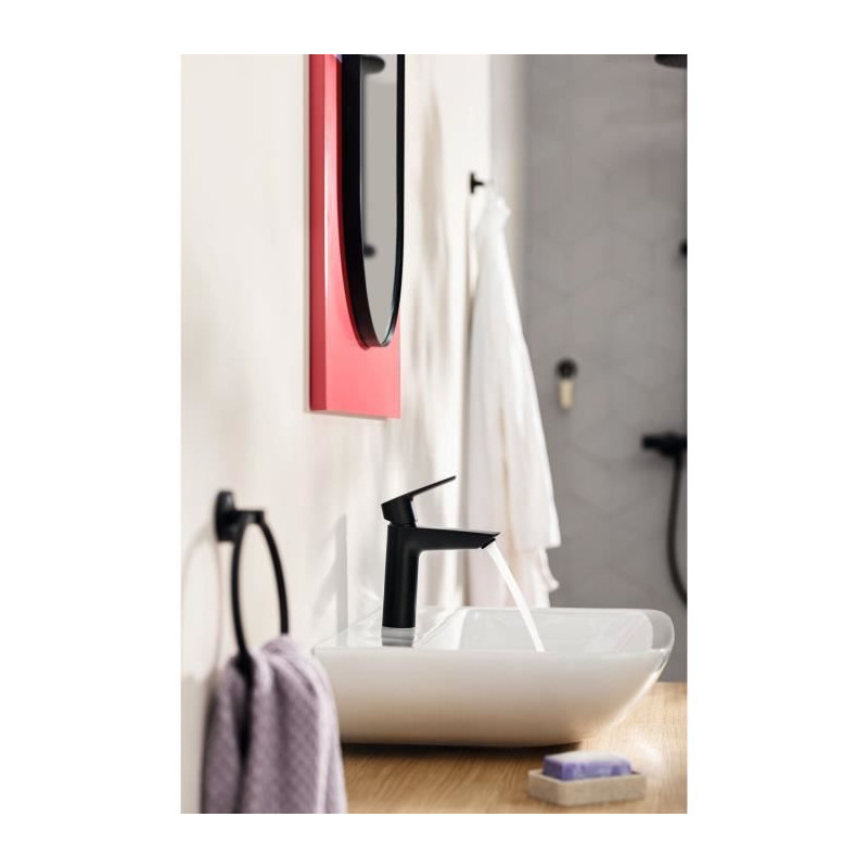Mitigeur lavabo monocommande GROHE Start - Noir mat - Taille M - Bec m