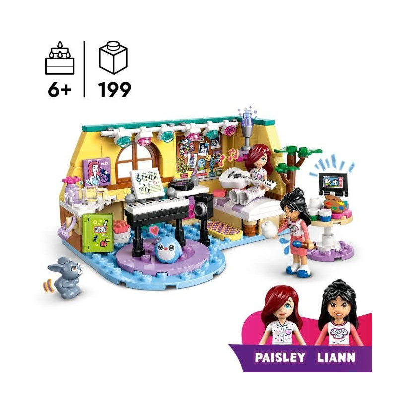 LEGO Friends 42647 La chambre de Paisley - Jouet interactif pour enfan
