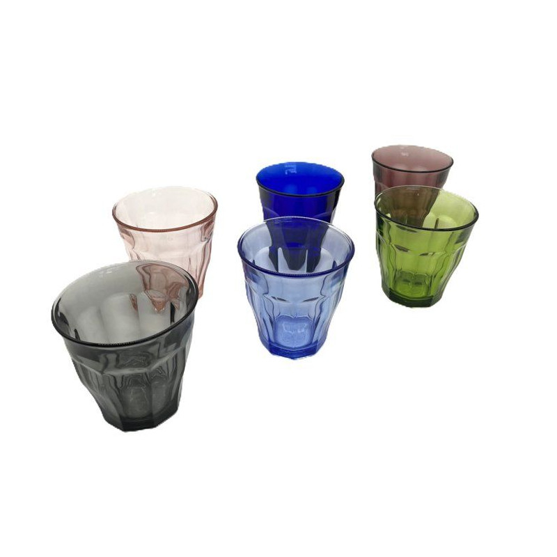 Lot de verres - DURALEX - Picardie Panaché - 25 cl - 6 couleurs - Ver