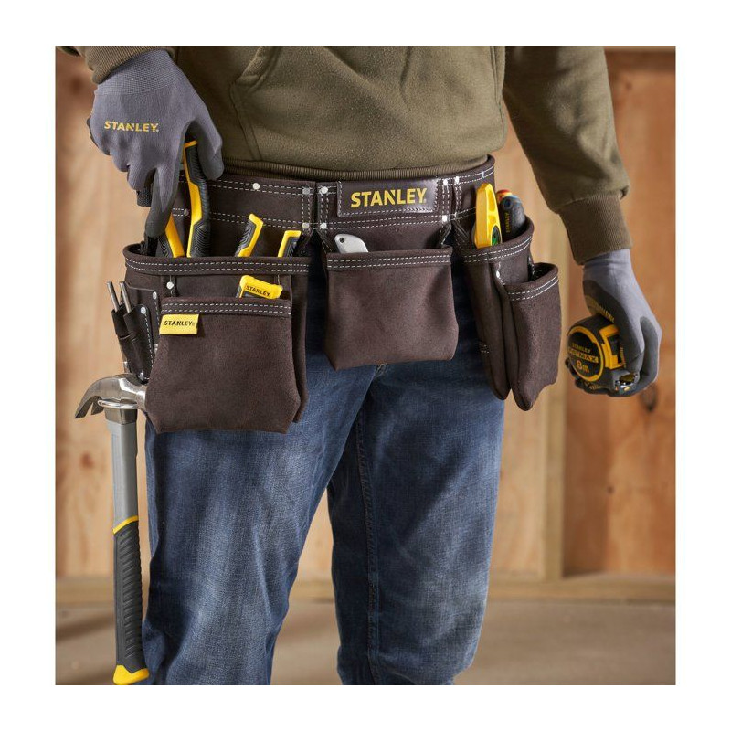 Ceinture porte-outils cuir - marron