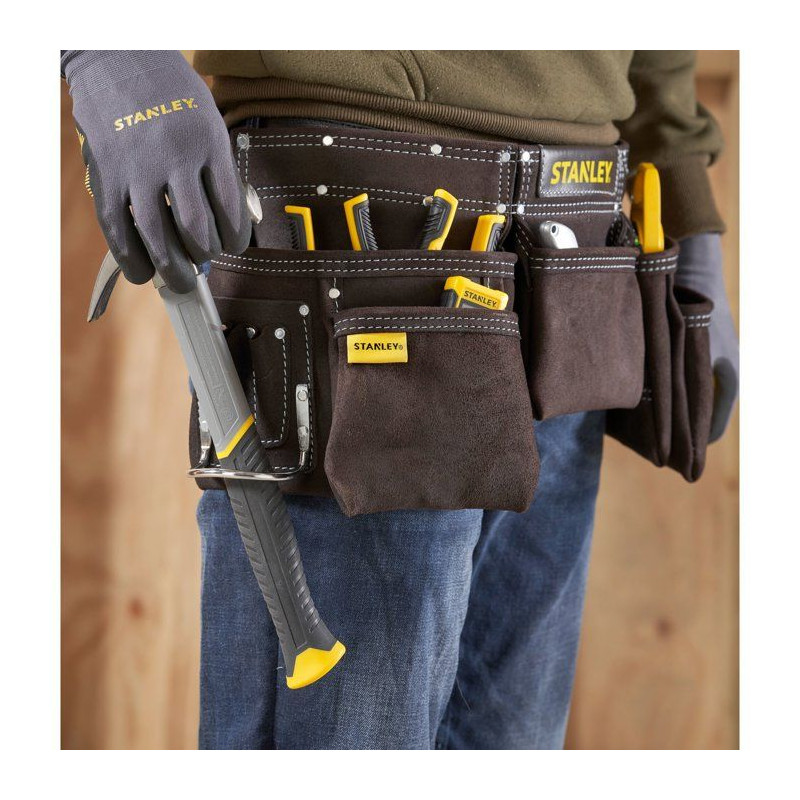 Ceinture porte-outils cuir - marron