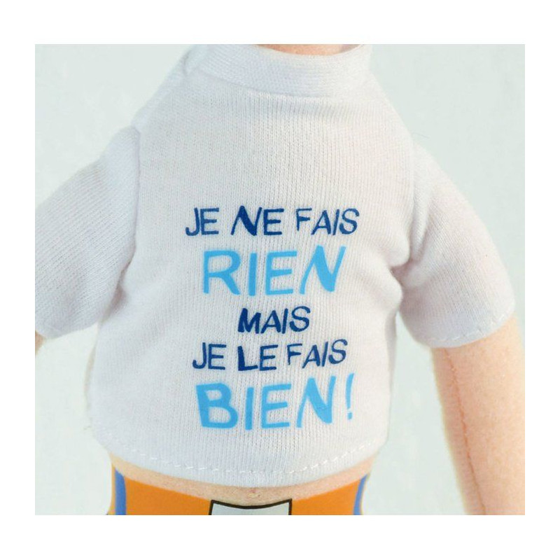 Peluche Gaston Lagaffe - Lot de 3 - Messages - 30 cm - JEMINI