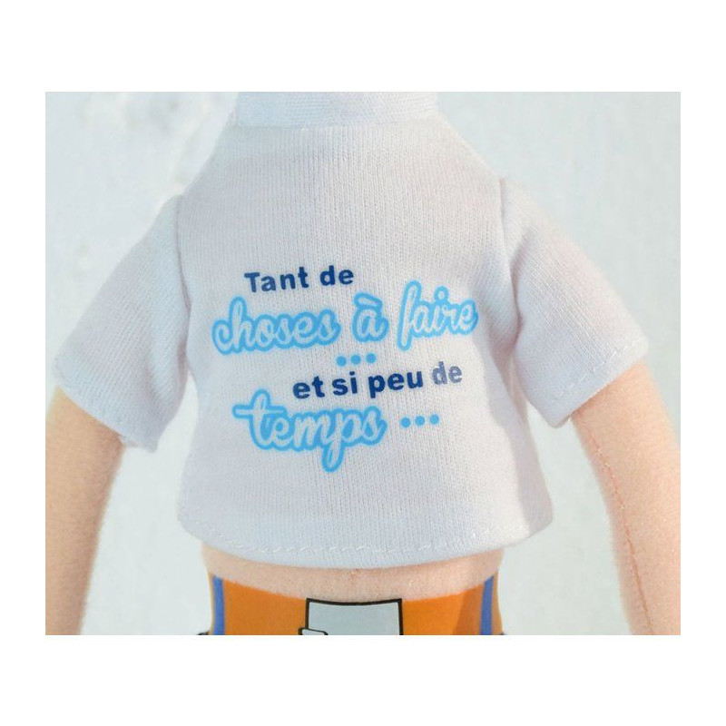 Peluche Gaston Lagaffe - Lot de 3 - Messages - 30 cm - JEMINI