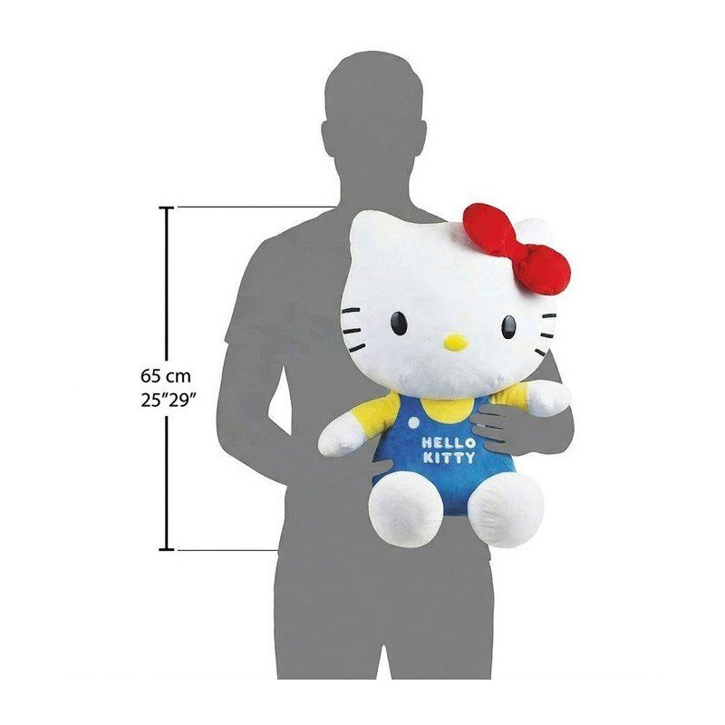 Peluche géante XXL - Hello Kitty - JEMINI - 65 cm - Ultra douce - Lav