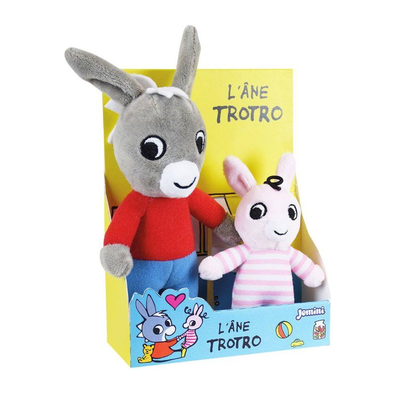Coffret de peluches - Trotro & Zaza - JEMINI - 2 personnages - Douces