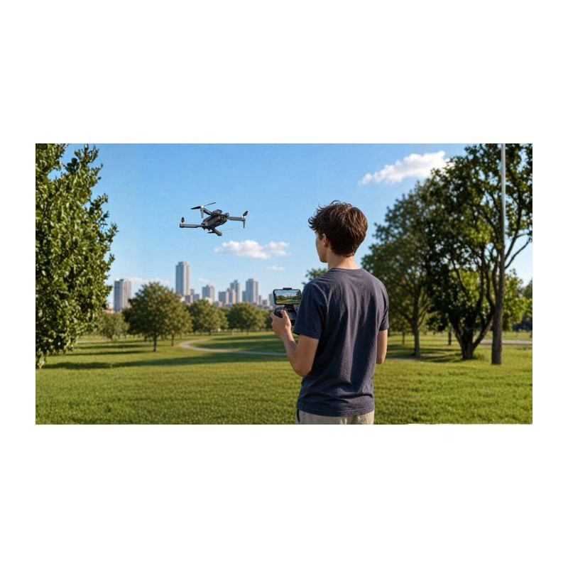 Drone pliable avec caméra HD - SILVERLIT - Flybotic - Wi-Fi - Détect
