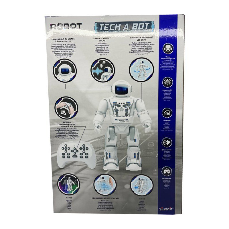 Robot programmable interactif - SILVERLIT - YCOO Tech A Bot - 40 cm -
