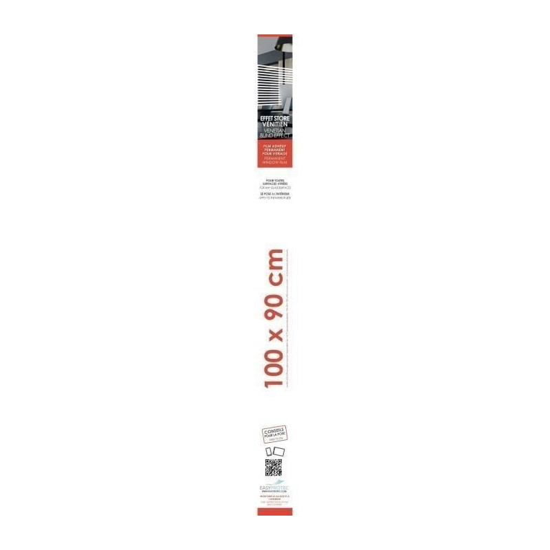 Adhesive Film for Windows - EASY PROTEC - 100 x 90 cm - Venetian Blind