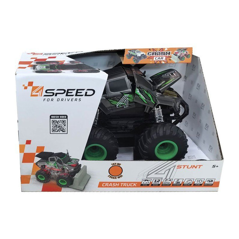Camion télécommandé - SILVERLIT - 4Speed Crash Truck 1:14 - 15 km/h