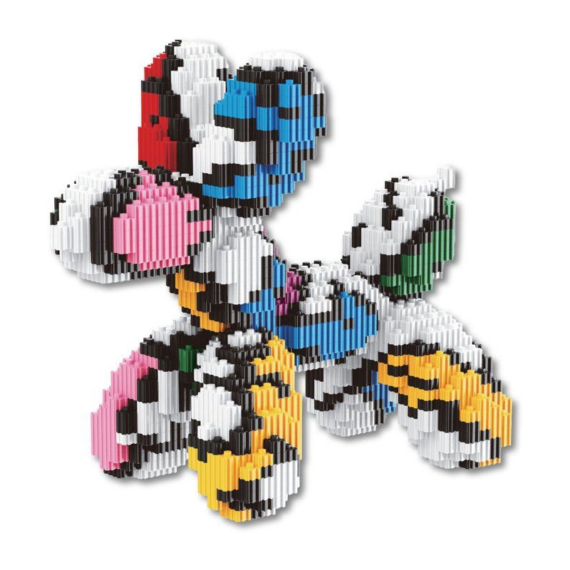 Jeu de construction décoratif - SILVERLIT - Brik Haus Chien Pop Art -