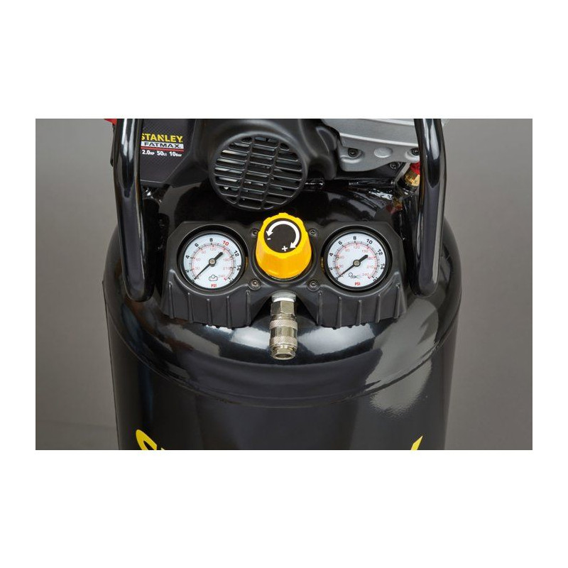 Compresseur - Vertical - Stanley Fatmax - Lub - 50 L - 2 HP - 10 bars