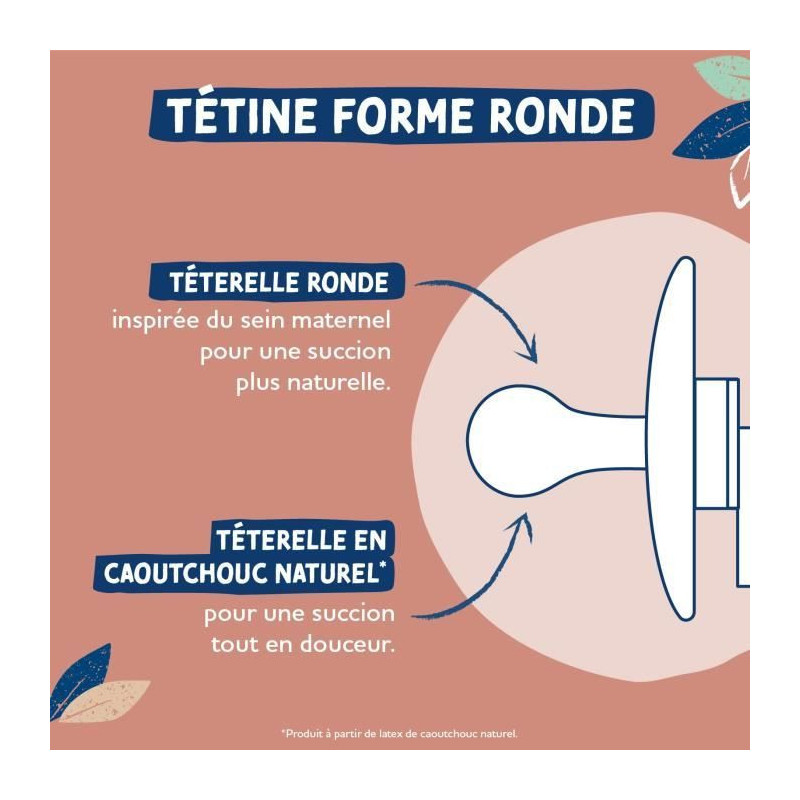 Dodie Gaia Pacifier +6m Under the Sun Pack of 2 - Silicone - Anatomica