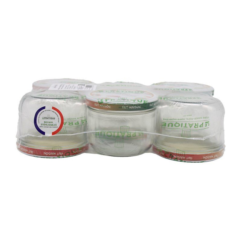 Bocaux stérilisables - LE PRATIQUE - 7514 - 350 ml - Ø100 mm - Pack