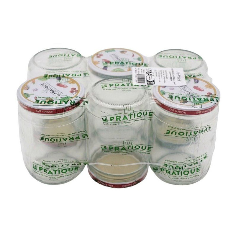Bocaux stérilisables - LE PRATIQUE - 7563 - 500 ml - Ø82 mm - Pack d