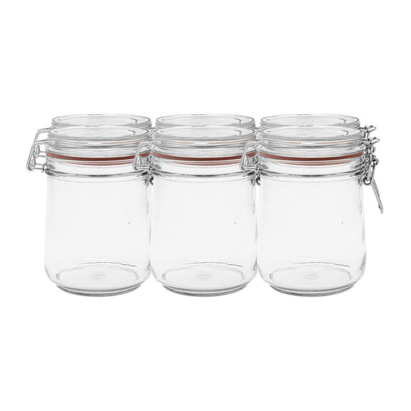 Bocaux à armature - LE PRATIQUE - 7378 - 750 ml - Ø85 mm - Pack de 6