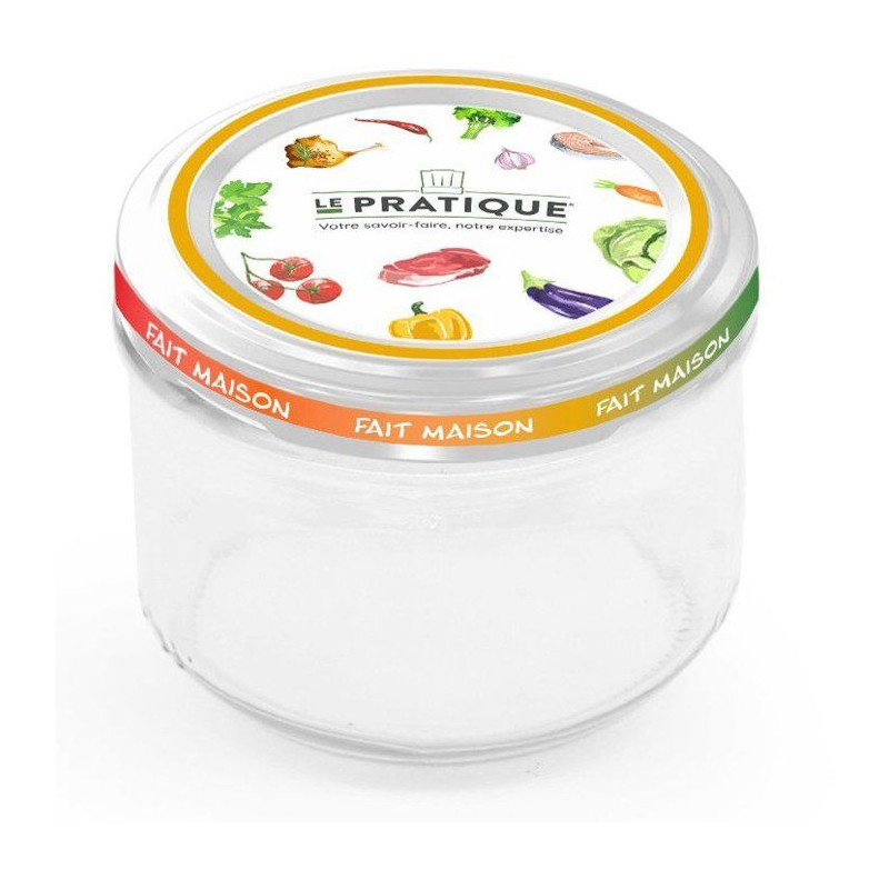Bocaux stérilisables - LE PRATIQUE - 7515 - 200 ml - Ø82 mm - Pack d