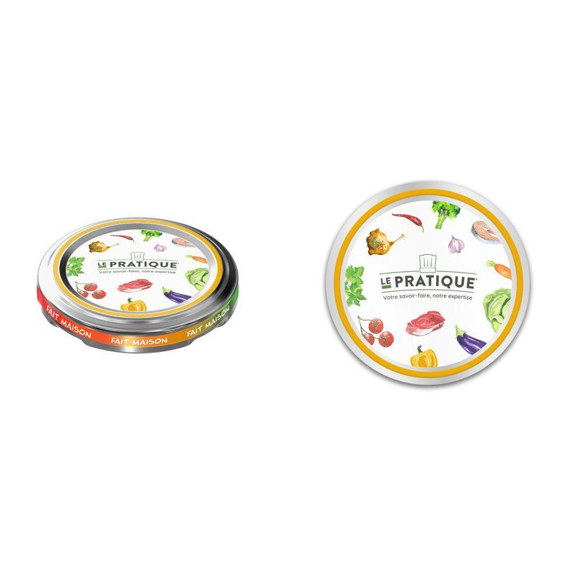 Bocaux stérilisables - LE PRATIQUE - 7515 - 200 ml - Ø82 mm - Pack d