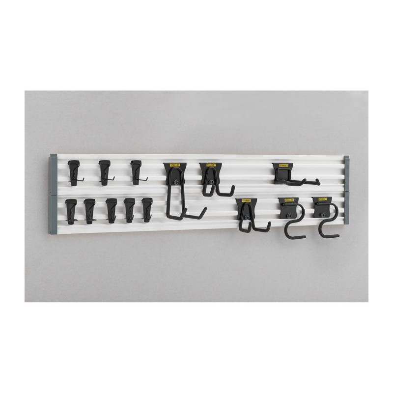 Ensemble de rangement - STANLEY - STST-22000-1 - 2 rails 120 cm - 18 a
