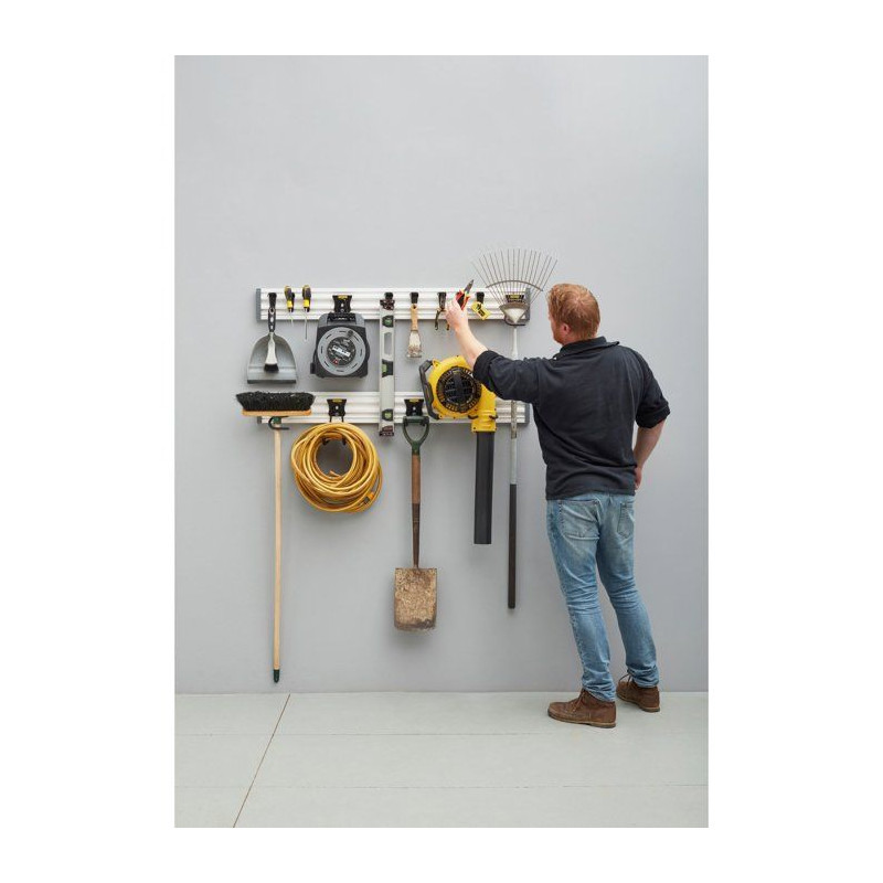 Ensemble de rangement - STANLEY - STST-22000-1 - 2 rails 120 cm - 18 a