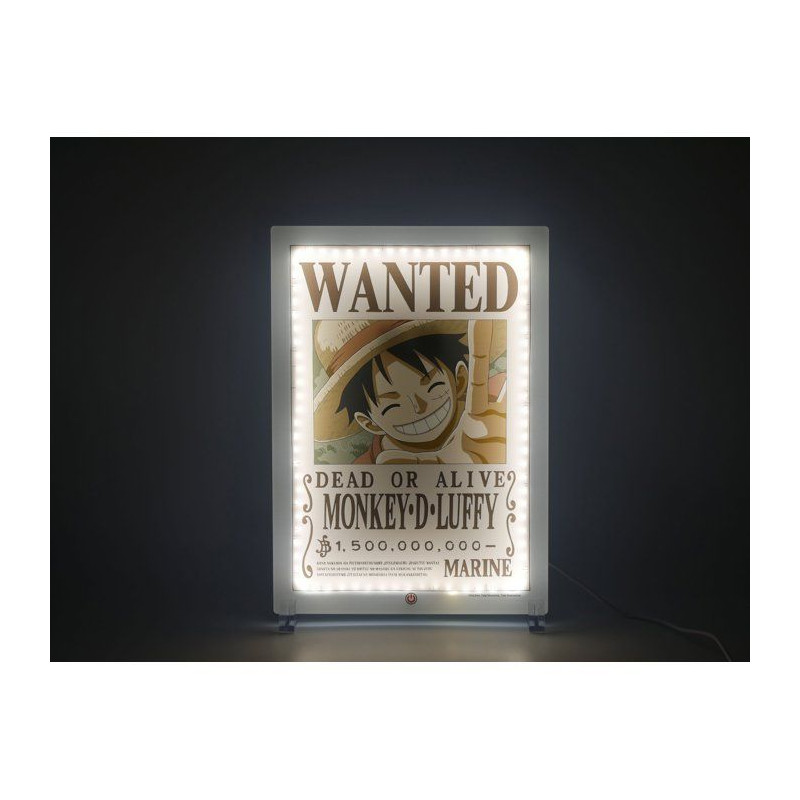 Lampe LED - TEKNOFUN - Néon mural Luffy Wanted One Piece 30 cm