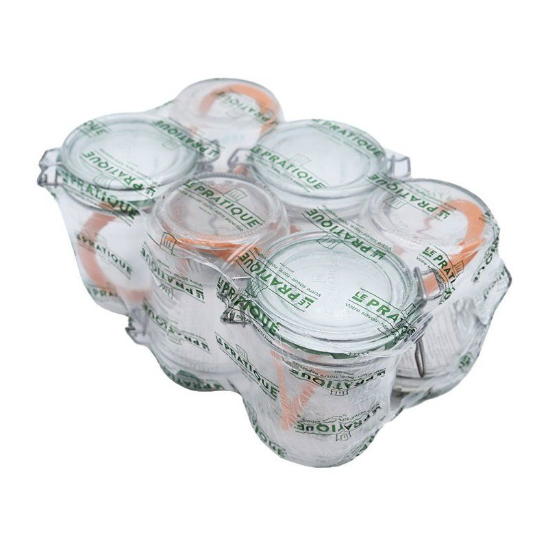 Bocaux a armature - LE PRATIQUE - 7586 - 500 ml - Ø85 mm - Pack de 6