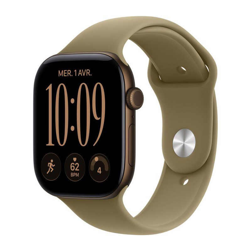 APPLE Watch Series 12 GPS - 46mm - Boîtier Dark Bronze Aluminium - Br