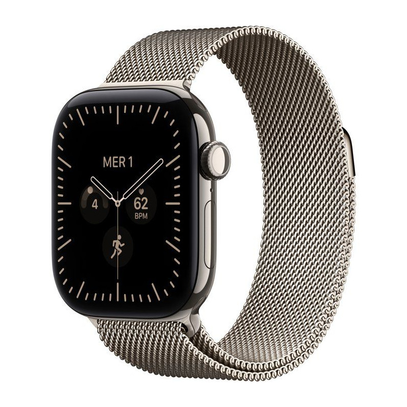 APPLE Watch Series 12 GPS + Cellular - 42mm - Boîtier Natural Titaniu