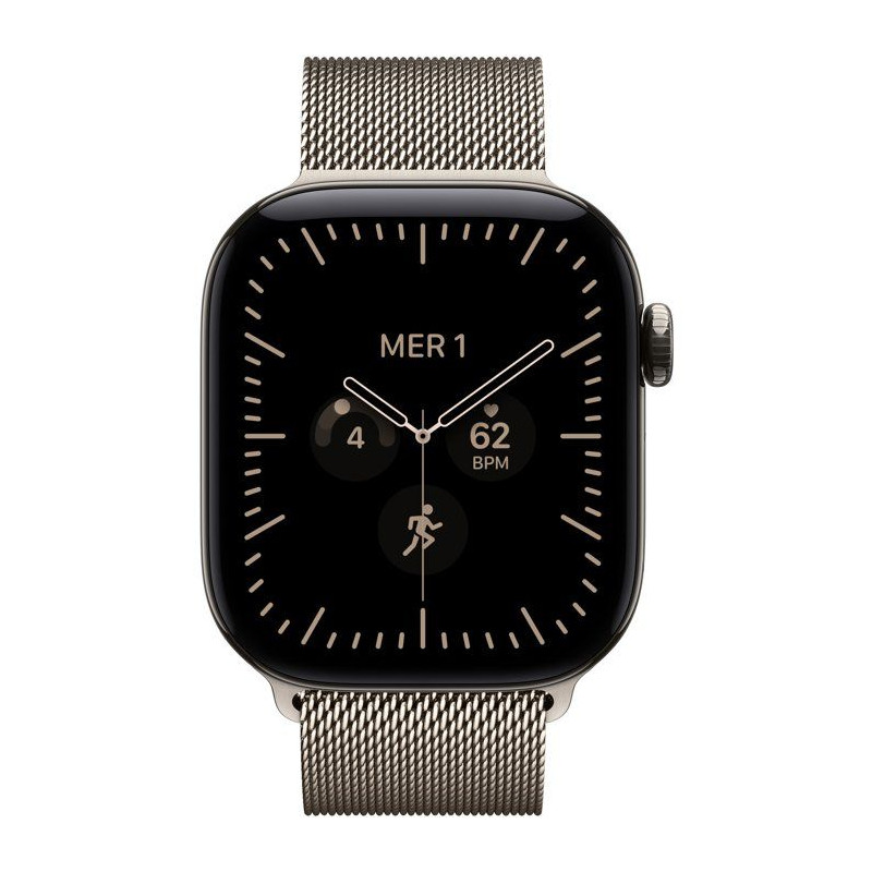APPLE Watch Series 12 GPS + Cellular - 42mm - Boîtier Natural Titaniu