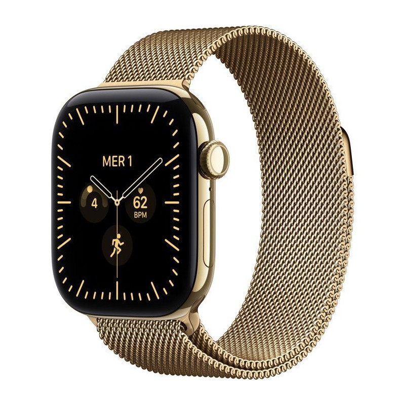 APPLE Watch Series 12 GPS + Cellular - 42mm - Boîtier Radiant Gold Ti