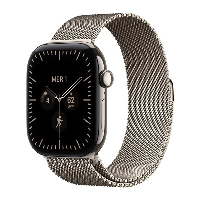 APPLE Watch Series 12 GPS + Cellular - 46mm - Boîtier Natural Titaniu
