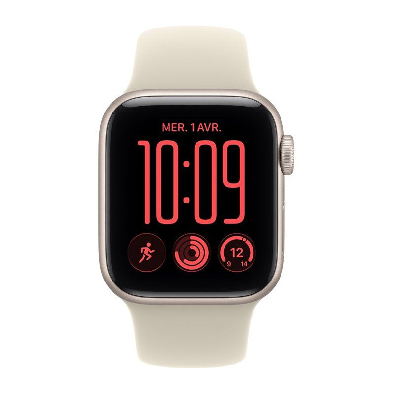 APPLE Watch SE 3 GPS - 40mm - Boîtier Starlight Aluminium - Bracelet