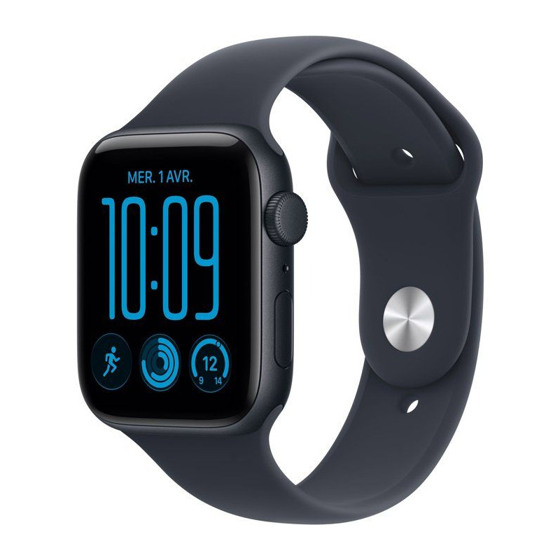 APPLE Watch SE 3 GPS - 44mm - Boîtier Midnight Aluminium - Bracelet N