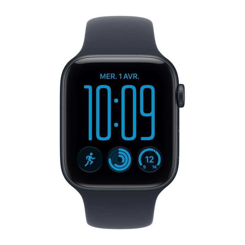 APPLE Watch SE 3 GPS - 44mm - Boîtier Midnight Aluminium - Bracelet N