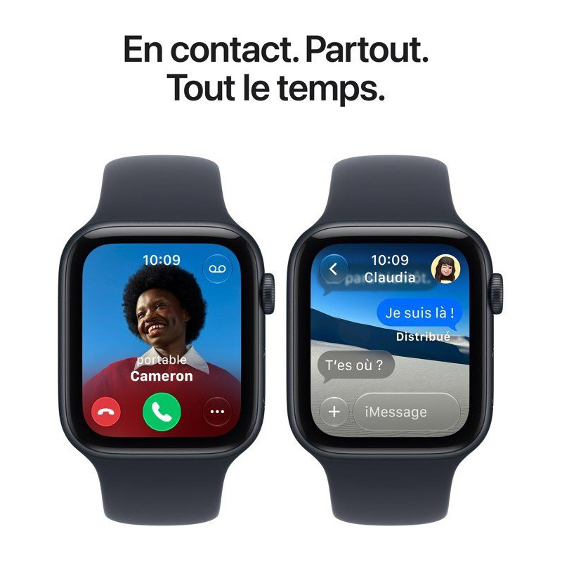 APPLE Watch SE 3 GPS - 44mm - Boîtier Midnight Aluminium - Bracelet N