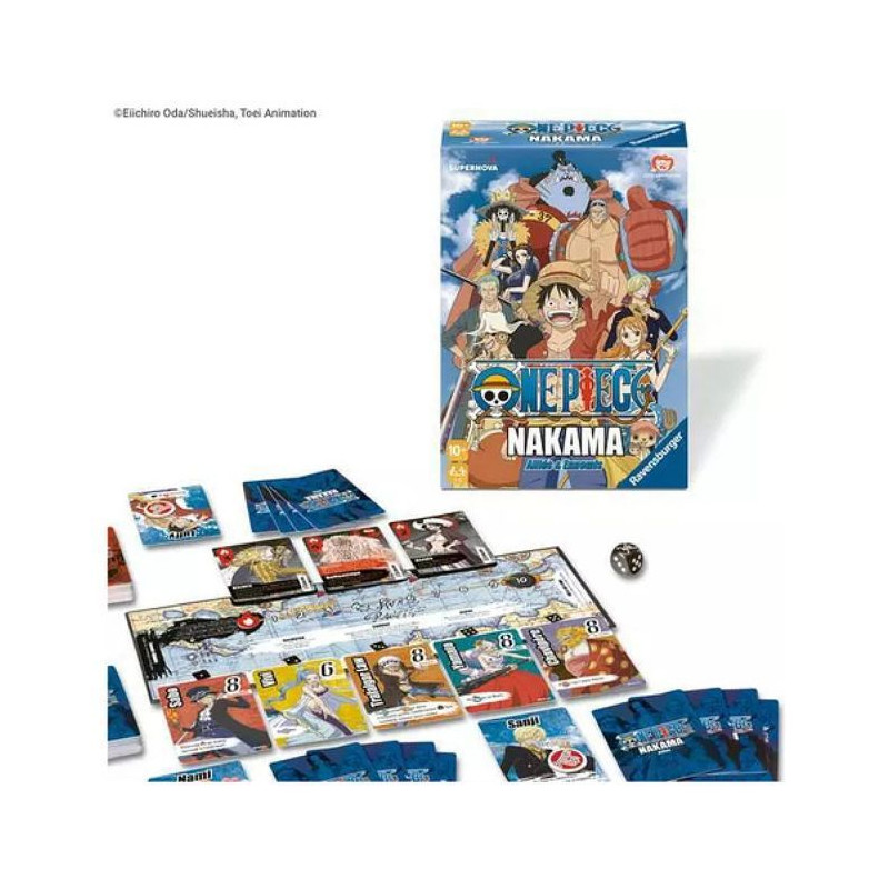 One Piece Nakama Jeu de société Famille - RAVENSBURGER - Bleu - Dès