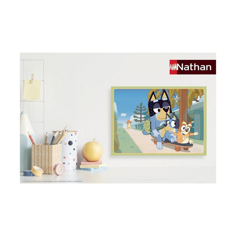 Puzzle 45 p - apres-midi en famille / bluey
