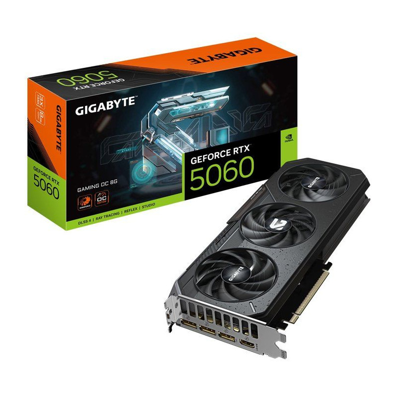 GIGABYTE - GAMING - Carte graphique - NVIDIA RTX 5060 OC - 8 Go