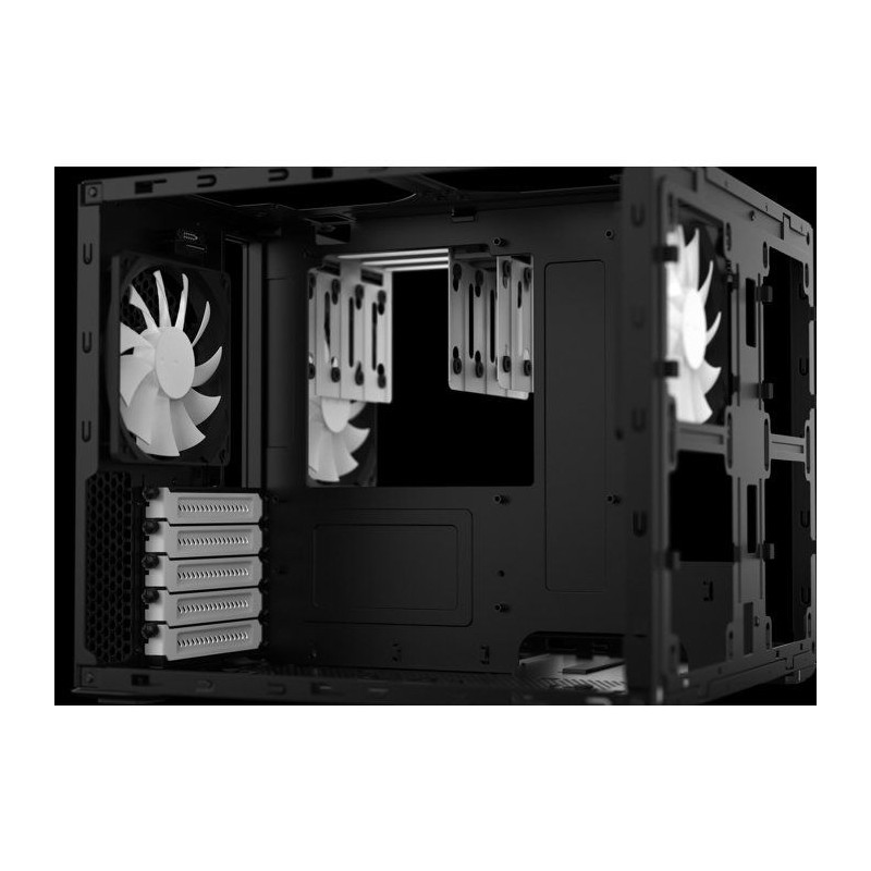 FRACTAL DESIGN BOITIER PC Node 804 - Noir - Format Micro ATX (FD-CA-NO