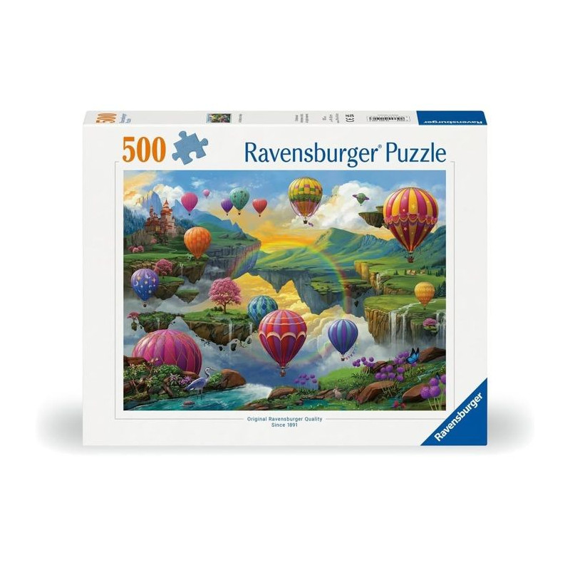 Puzzle - RAVENSBURGER - Vallée des montgolfieres - 500 pieces - 49 x