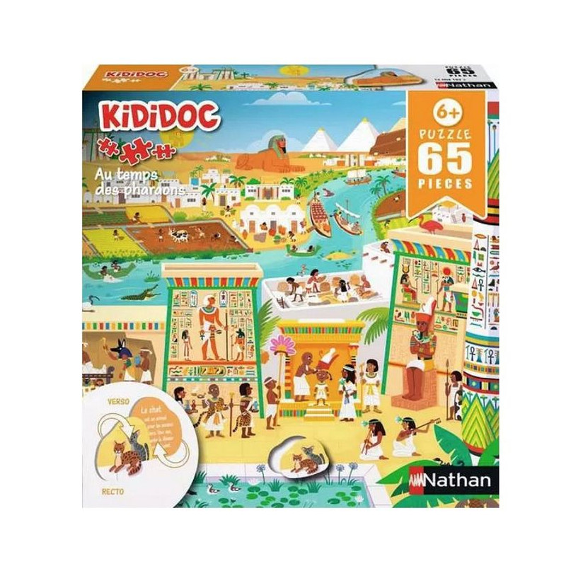 Puzzle Enfant des 6 ans - Puzzle Kididoc - Au temps des pharaons