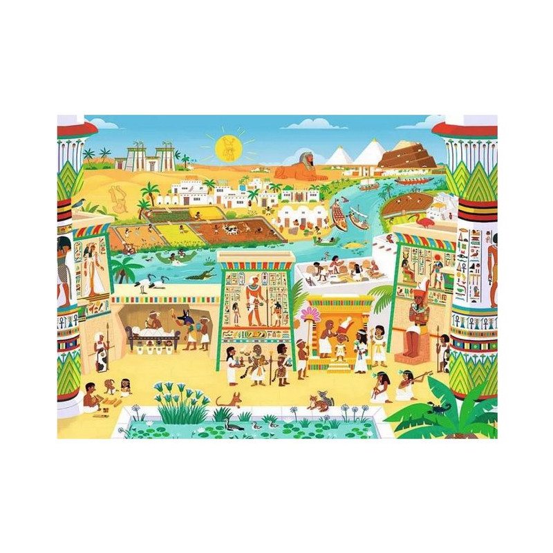 Puzzle Enfant des 6 ans - Puzzle Kididoc - Au temps des pharaons